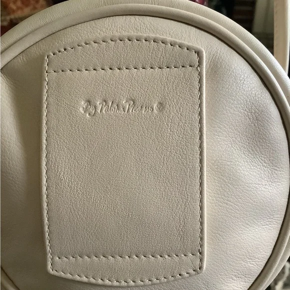 Vintage Paloma Picasso round nude calf leather X shoulder,crossbody ,belt bag
